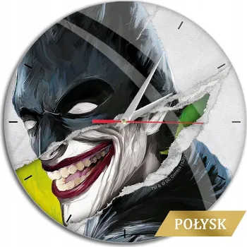 Hodiny NÁSTĚNNÉ HODINY LESKLÉ JOKER 001 DC BAREVNÉ