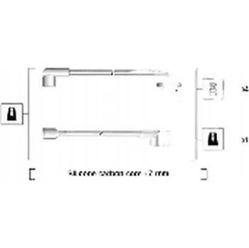Zapalovací kabel Sada zapalovacích kabelů Magneti Marelli 941275010862