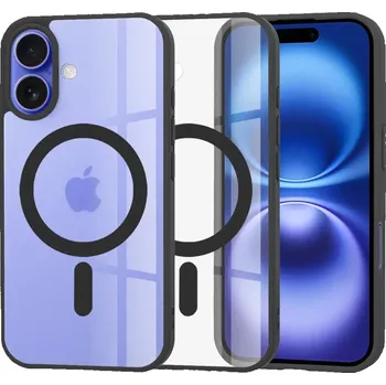 Pouzdro na mobilní telefon Kryt iPhone 16, Techsuit - MagSafe Pro, černý