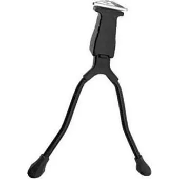 stojánek na kolo Stojánek středový černý dvojitý s podložkou