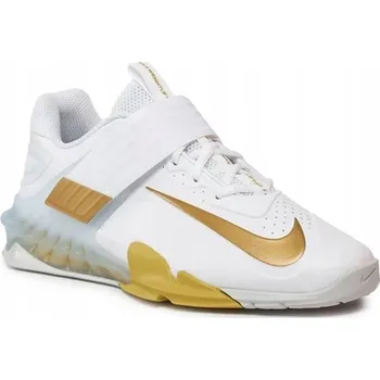 Pracovní obuv Boty na vzpírání Nike SAVALEOS BÍLO-ZLATÉ | 44,5