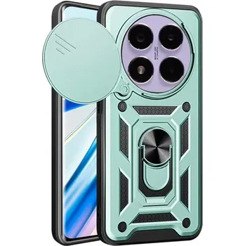 Pouzdro na mobilní telefon Kryt Xiaomi Redmi Note 14 Pro 5G / Poo X7 Techsuit CamShield Pro green