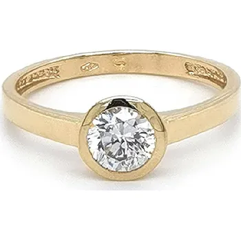 Prsten Zlatý Zásnubní Prsten se Zirkonem 7130909