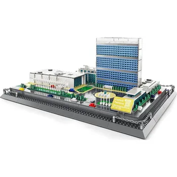 ostatní stavebnice Wange 6219 – Sídlo OSN v New Yorku | 1601 dílků | Architektonická stavebnice