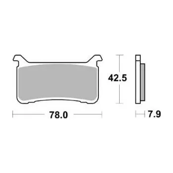 Motodíl Brzdové destičky Brembo přední HONDA 800 Crossrunner rok 17-18