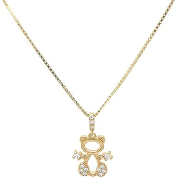 Přívěsek Zlatý Přívěsek Medvídek se Zirkony 7151534