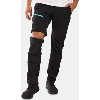KILPI HOSIO-M Černé pánské outdoorové odepínací kalhoty S-Short + DÁREK