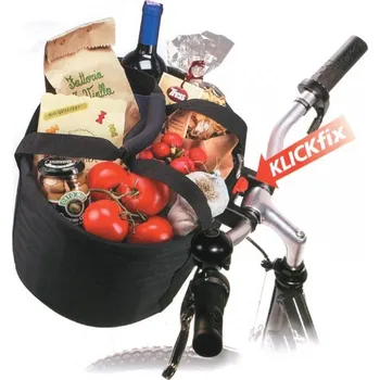 brašna na kolo Brašna KLICKfix Shopper Comfort Mini na řídítka černá