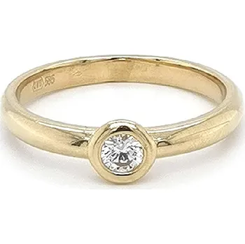 Prsten Zlatý Zásnubní Prsten se Zirkonem 7130881