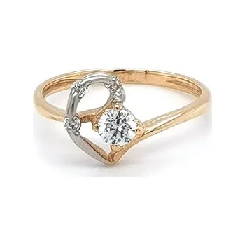 Prsten Zlatý Prsten se Zirkony 7130096