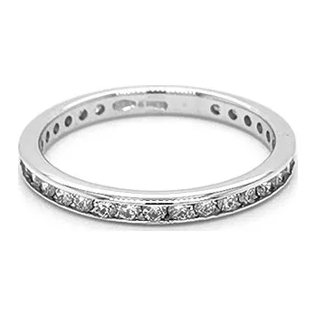 Prsten Zlatý Eternity Prsten s Diamanty 2010848