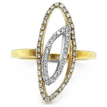 Prsten Zlatý Prsten s Diamanty 2010503