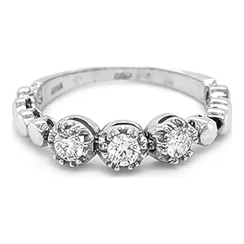 Prsten Zlatý Prsten s Diamanty 2010833