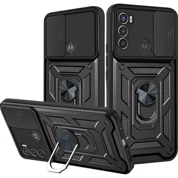 Pouzdro na mobilní telefon Kryt Motorola Moto G71 5G Techsuit CamShield Pro černý