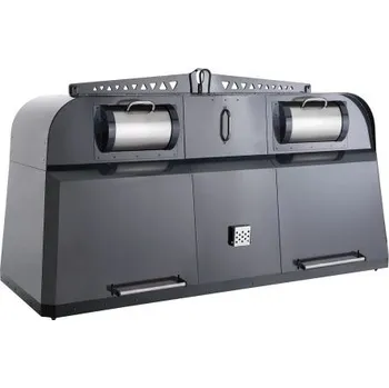 Železářství Meva Kovový kontejner se spodním výsypem (buben + nášlap) – 4 m3