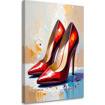 Obraz Obraz na plátně do obýváku nebo ložnice, Červené boty na podpatku 40x60
