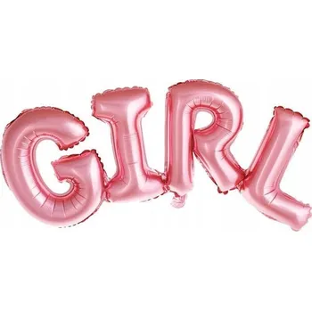 Balónek BALÓNEK NÁPIS RŮŽOVÝ GIRL XL 107 x 38 cm