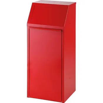 Odpadkový koš Meva Výklopný koš na tříděný odpad červený 70 l