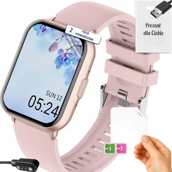 Hodinky Chytré Hodinky s funkcí BT hovoru a upozorněním na tepovou frekvenci, menu PL