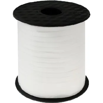 Balónek Vázací stuha na balónky a dárky BÍLÁ 225m