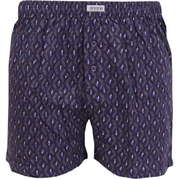 Boxerky Pánské trenky s elegantním geometrickým potiskem Andrie PS5923 navy velikost XL-54/56
