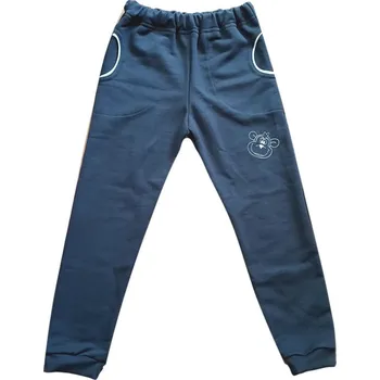 Betty Mode (ušito v ČR) Chlapecké tepláky bavlněné tmavě šedé opička