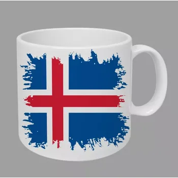 hrnek s vlajkou Island 330ml (hrneček )