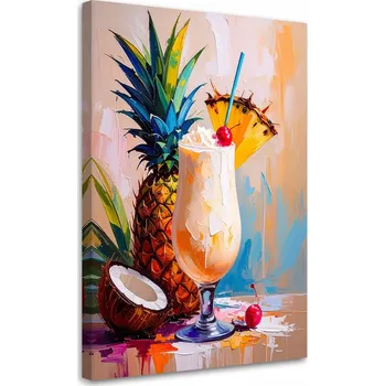 Obraz Obraz do kuchyně baru jídelny Pina Colada Coctail Drink 80x120