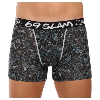 Pánské boxerky 69SLAM Gilbert fit bamboo SKULLER (MPBSUR-BB) M
