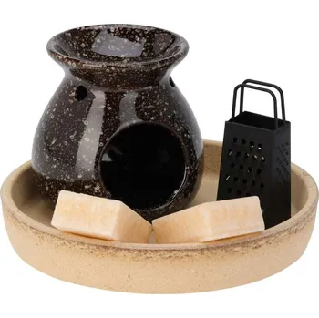 Aroma difuzér HOMESTYLING Aroma lampa dárkový set hnědá KO-CC5752700hned