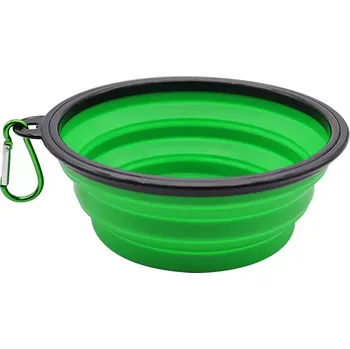 Miska pro psa Silikonová skládací miska pro psa 650ml zelená (SMP65)