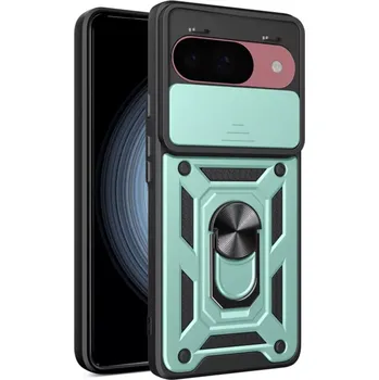 Pouzdro na mobilní telefon Kryt Google Pixel 9 / 9 Pro Techsuit CamShield Pro green