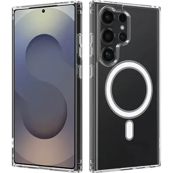 Pouzdro na mobilní telefon Kryt Samsung Galaxy S25 Ultra, Techsuit - MagSafe Pro, transparentní