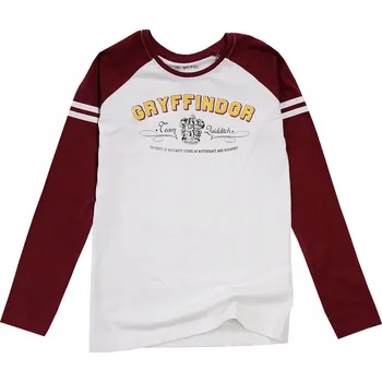 Dívčí tričko HARRY POTTER Dívčí tričko s dlouhým rukávem BAVLNA BÍLÉ Velikost 164 D060R