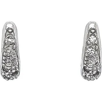 Náušnice Náušnice se Zirkony z Bílého Zlata 7120331