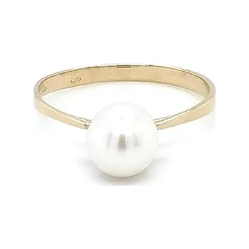 Prsten Zlatý Prsten s Perlou 7130123