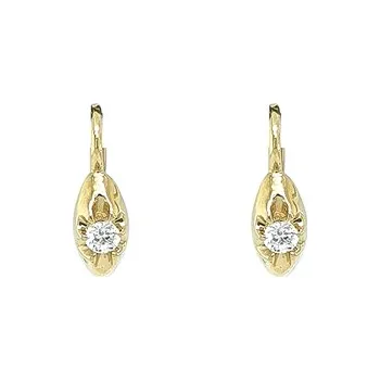 Náušnice Zlaté Náušnice se Zirkony 7120773