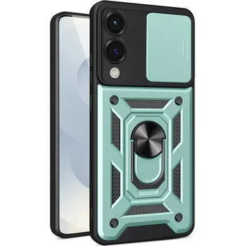 Pouzdro na mobilní telefon Kryt Samsung Galaxy S25 EDGE Techsuit CamShield Pro green