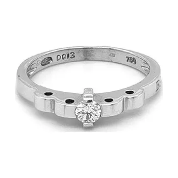 Prsten Zlatý Zásnubní Prsten s Diamantem 2010371