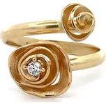 Zlatý Prsten Kytky se Zirkonem 7131855