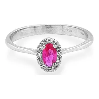 Prsten Zlatý Prsten s Barevnými Kameny 7131508