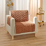 Přehoz na křeslo hnědá 60x150 cm,područky 40x60 cm