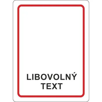 Meva Samolepka libovolný text 120x160 mm