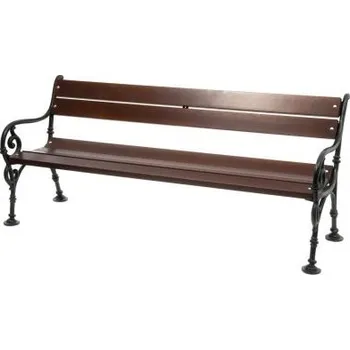 Zahradní lavice Meva Litinová lavička s měkkým dřevem Wien