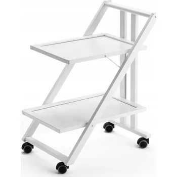 Servírovací stolek Servírovací vozík SIMPATY - Bílý, 64x45 cm