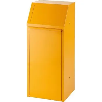 Odpadkový koš Meva Výklopný koš na tříděný odpad žlutý 70 l