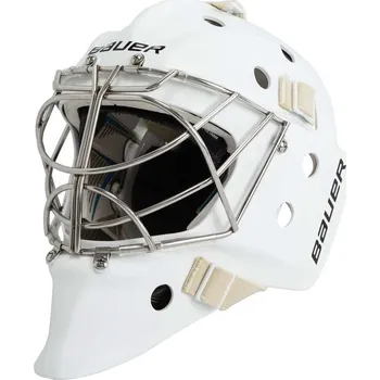 Chránič hlavy Brankárska maska Bauer 950 Sr Farba: biela, Veľkosť: M, Brankárska mriežka: Cat Eye