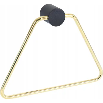 Držák na ručník Kulatý závěs na kolíky Bisk , černá, žlutá