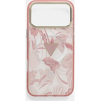 Telefonní příslušenství Obal na telefon Guess iPhone 17 Pro Max GUHMP17XHMILVTGP růžová 30X, vel. ONE SIZE