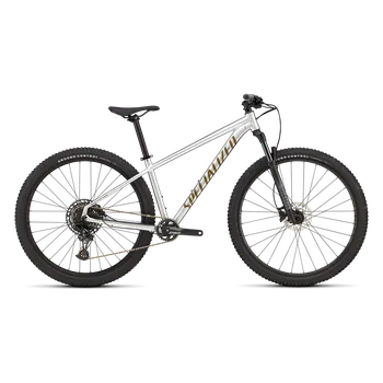 Horské kolo Specialized Rockhopper Expert 2025 Gloss Silver Dust / Satin Burnt Gold Metallic L